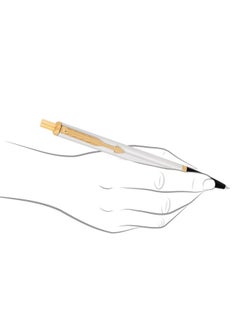 PARKER Latitude Shiny Chrome| Gold Trim Ball Pen| Ink Color - Blue | Corporate Gift | Ideal For Professional Use  - Image 4