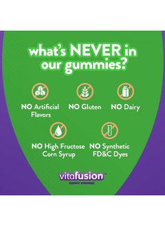 Vitafusion Fiber Well + Probiotics Gummies for Adults, 60 Count  - Image 4
