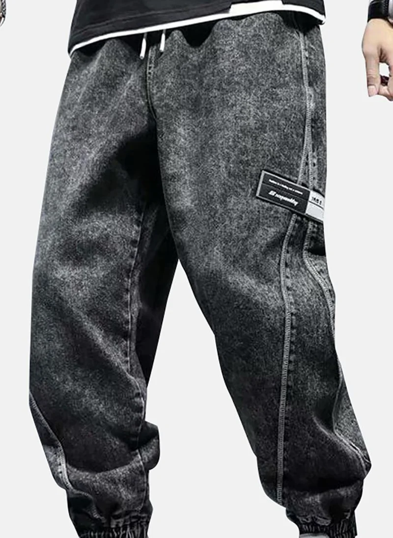 YUNIQEE Charcoal Regular Fit Mid-Rise Jeans