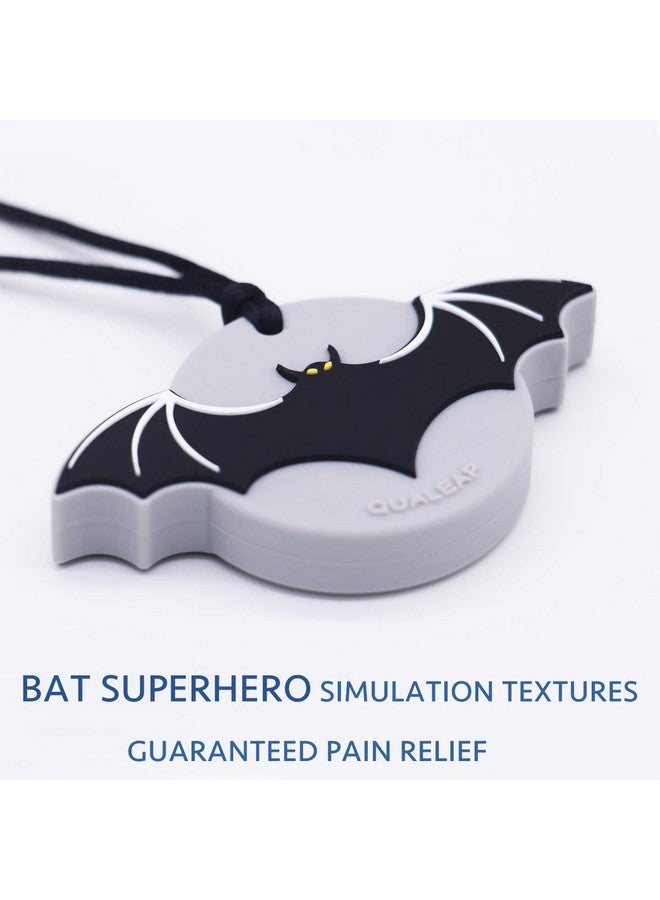 QUALEAP Batman Chew Necklace For Kids Boys Or Girls Sensory Oral Motor Aids Teether Toys For Autism Adhd Baby Nursing Or Special Needs Reduces Chewing Biting Fidgeting For Kids Adult Chewers - Image 3