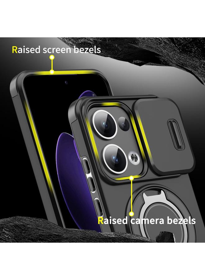 S-TOP Case For OPPO Reno13 5G Global Sliding Camshield Ring Holder Phone Case - Image 5