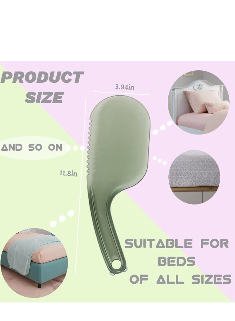 SOLARAE Bed Maker and Mattress Lifter Tool Sheet Tucker Wedge Easily Lift and Hold The for Changing Sheets, Plastic Making with Gear for Cleaning 2 Pack - Image 2