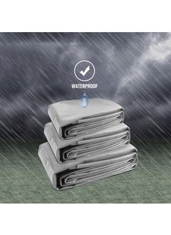 TUFFPAULIN TUFFPAULIN 9FT X 9FT 120 GSM Silver Tarpaulin Tirpal Tadpatri Tharpai Thadika Extra Strong Reinforced Eyelets UV Resistant 100 Waterproof Virgin 6 Layer MLCL 3D Rib Technology1 No  - Image 5
