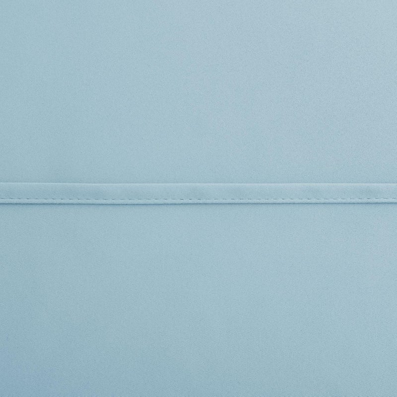 KOUFALL Light Blue Short Blackout Curtains 24 Inches Long for Girls Bedroom Kitchen Small Window Set 2 Panels Rod Pocket Curtains for Kids Room Bathroom 24 Inch Length - Image 4