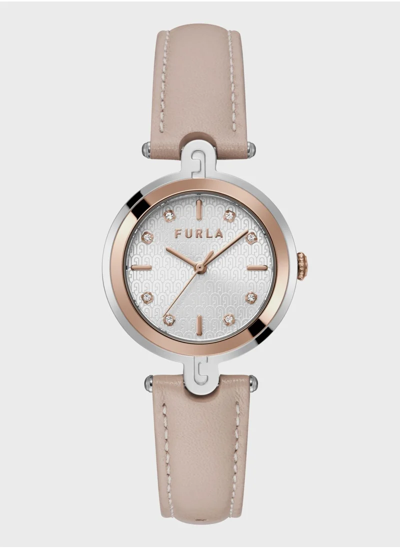 فورلا Furla Leather Strap Analog Watch