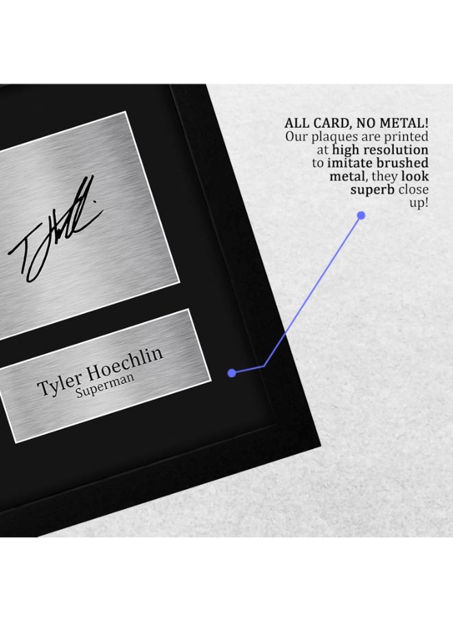 HWC Trading HWC Trading Tyler Hoechlin Superman Framed Gifts Printed Signed Autograph Picture for TV Show Fans  - Image 5