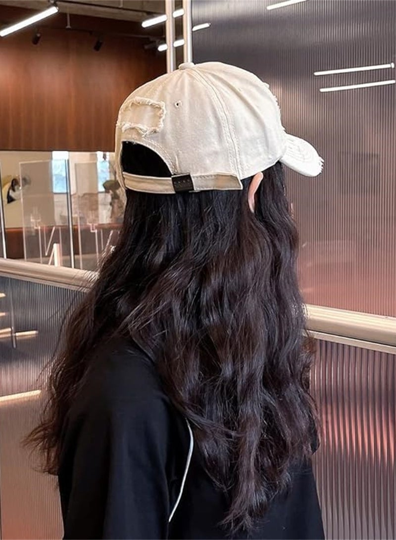 Cotton Unisex Baseball and Golf Caps Vintage Adjustable Dad Hats 2 Pack Black and White Classic Style - Image 2