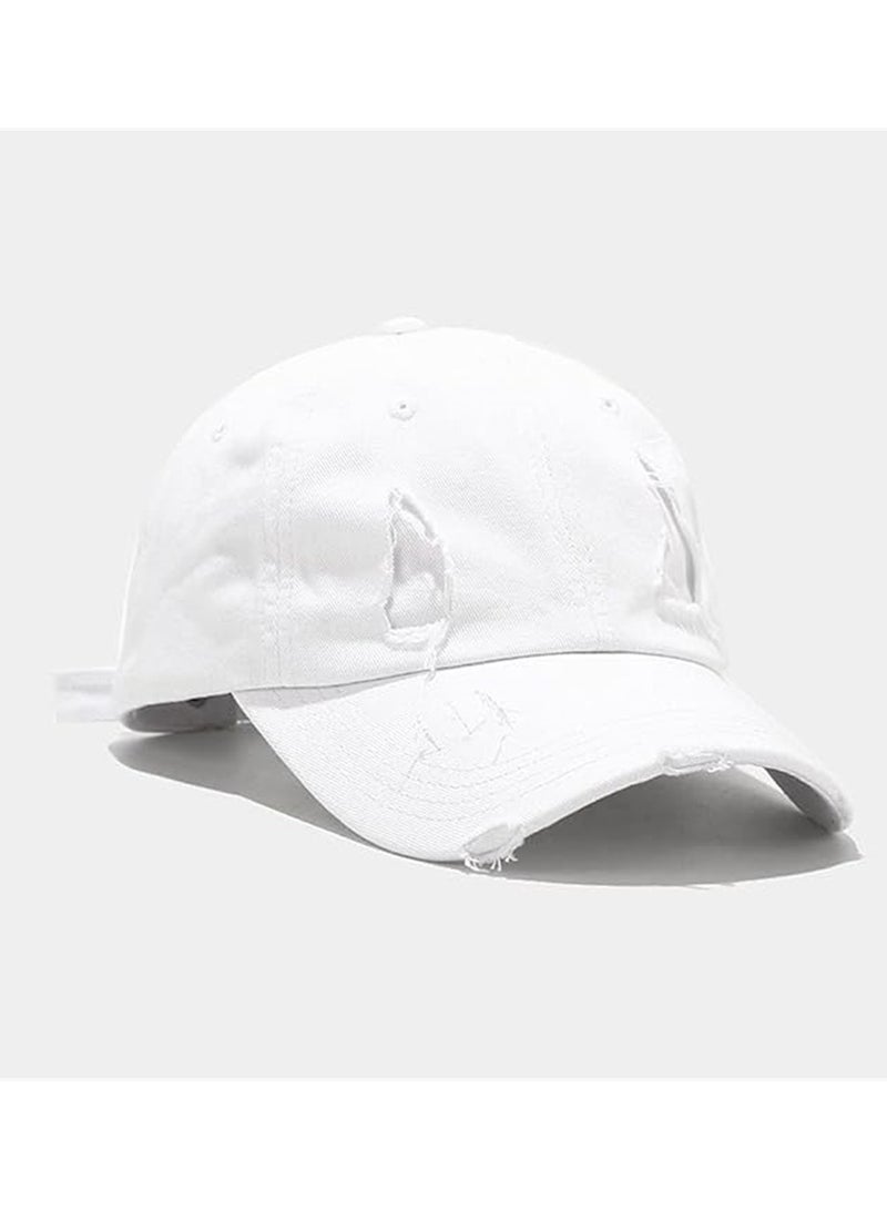 Cotton Unisex Baseball and Golf Caps Vintage Adjustable Dad Hats 2 Pack Black and White Classic Style - Image 4