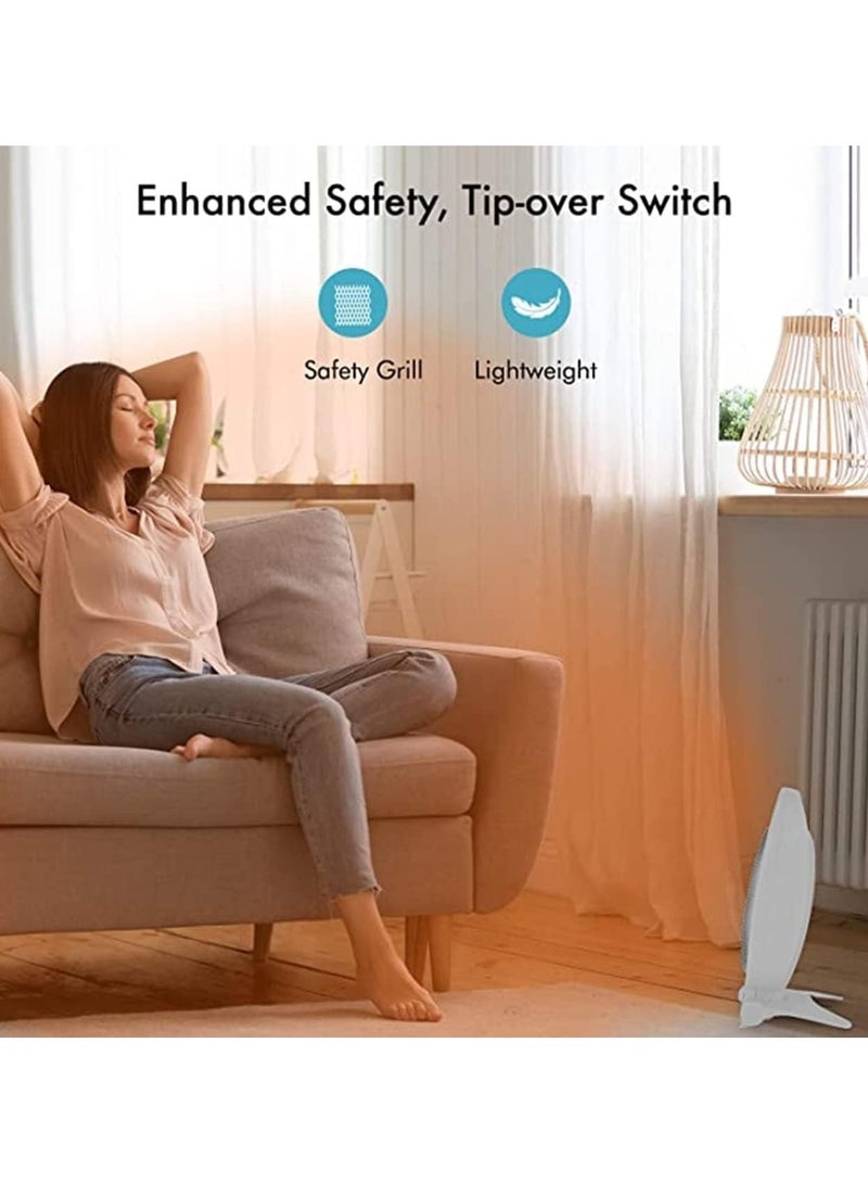 LC Electric Room Heater 800W Power Multi-Protection Power Off When Tilted 50cm x 30cm - Image 5