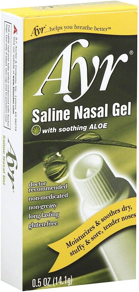 AYR Ayr Saline Nasal Gel with Soothing Aloe 0.5 oz (Quantity of 6) by Ayr 