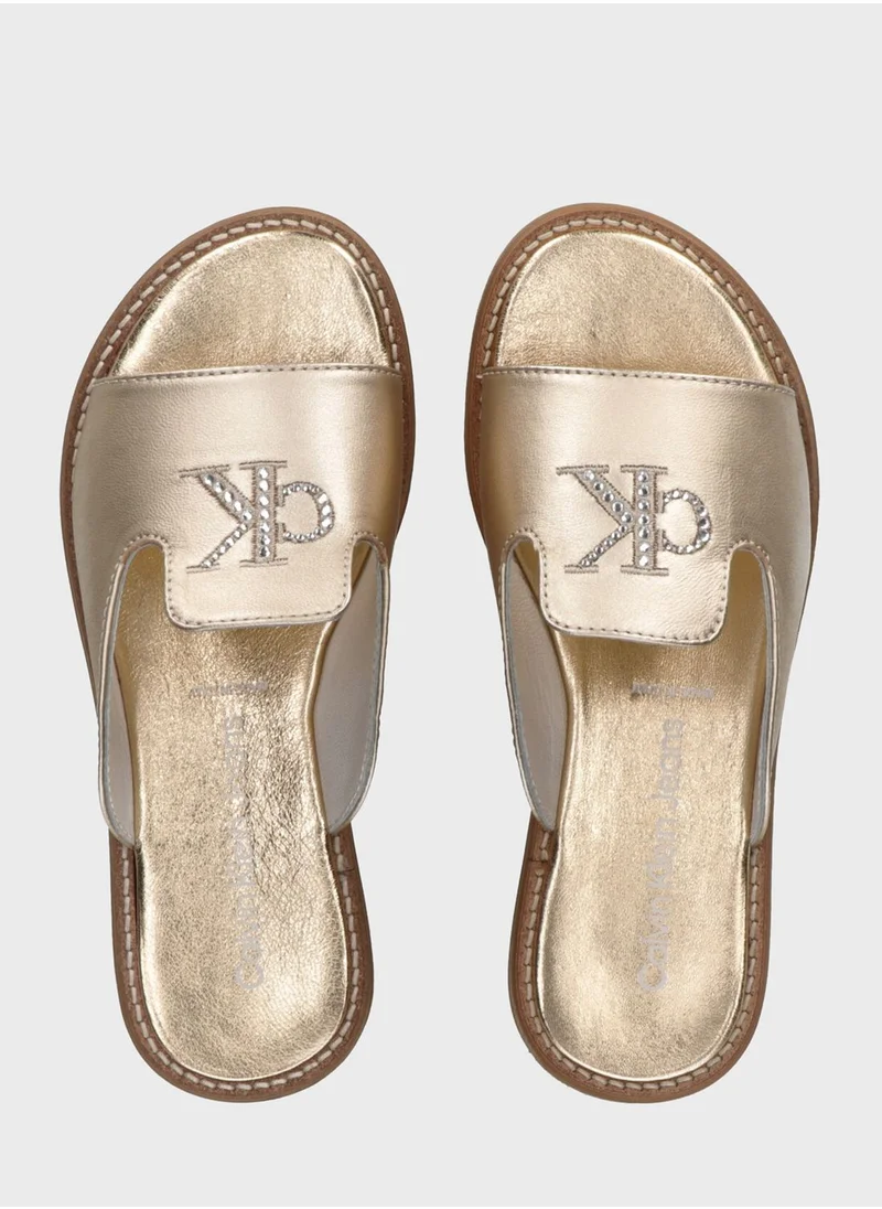 Calvin Klein Jeans Kids Slip On Sandal