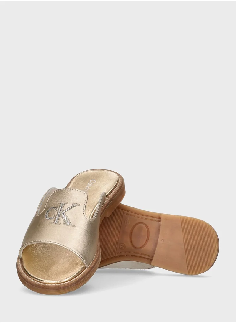 Calvin Klein Jeans Kids Slip On Sandal