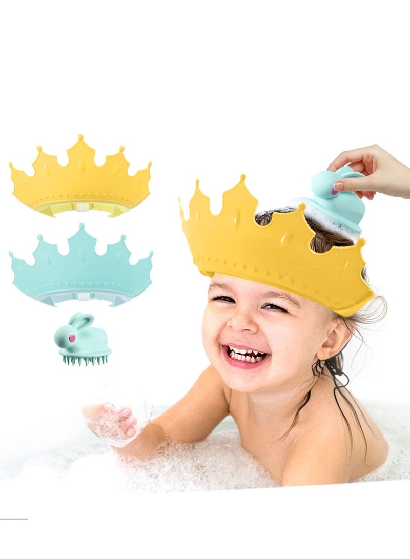 KASTWAVE Baby Shower Cap Soft Adjustable Baby Bath Head Cap Visor For Washing Hair，Shower Bathing Protection Bath Cap,Protect Baby's Eyes and Ears - Image 1