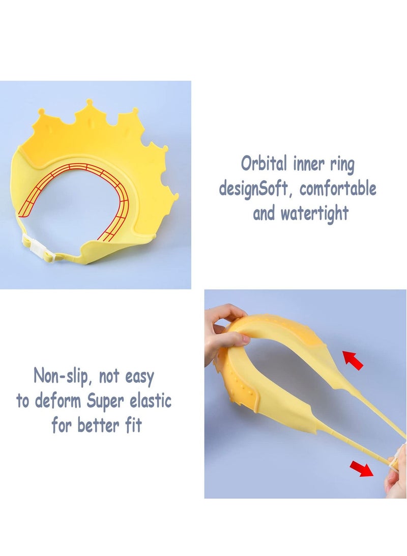 KASTWAVE Baby Shower Cap Soft Adjustable Baby Bath Head Cap Visor For Washing Hair，Shower Bathing Protection Bath Cap,Protect Baby's Eyes and Ears - Image 2