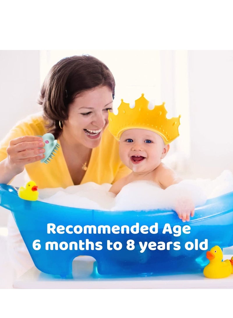 KASTWAVE Baby Shower Cap Soft Adjustable Baby Bath Head Cap Visor For Washing Hair，Shower Bathing Protection Bath Cap,Protect Baby's Eyes and Ears - Image 3