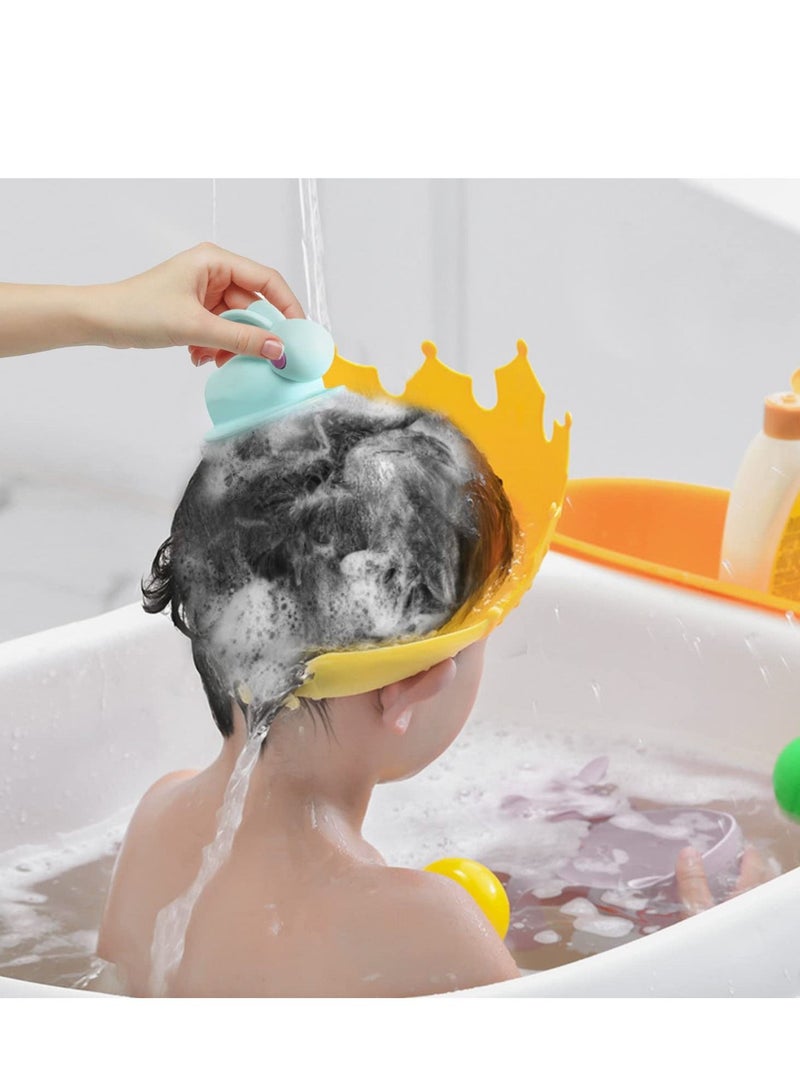 KASTWAVE Baby Shower Cap Soft Adjustable Baby Bath Head Cap Visor For Washing Hair，Shower Bathing Protection Bath Cap,Protect Baby's Eyes and Ears - Image 4