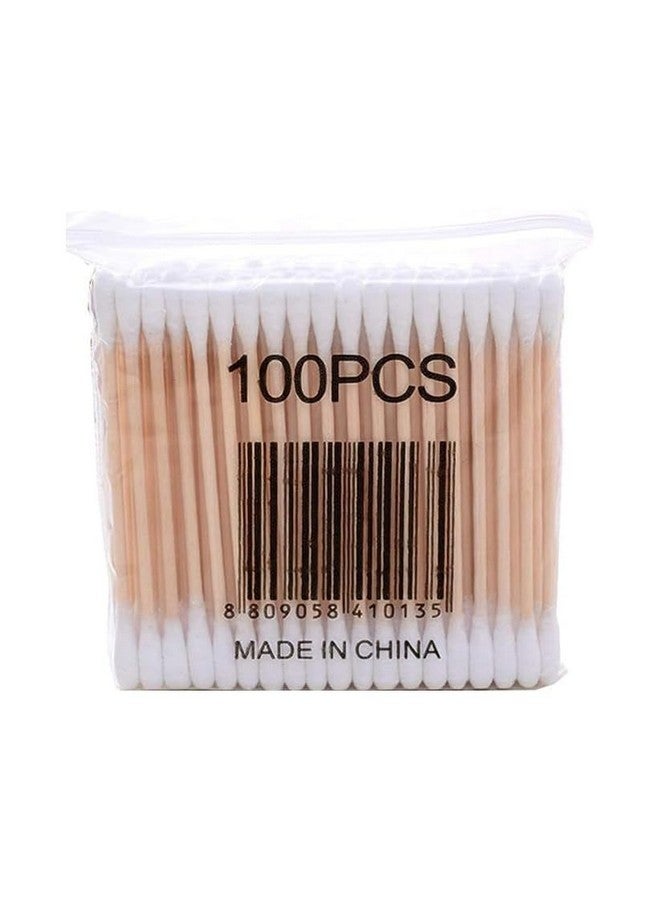 عصي قطنية طبيعية وسميكة من ديب ستورز لتنظيف الأذن (عبوة تحتوي على 600 عصا / 1200 طرف) | عصي أذن خشبية قوية، أعواد قطنية من الخيزران لتنظيف الأذن | أعواد لاصقة لتنظيف شمع الأذن - Image 4