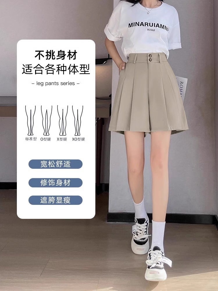 Autumn Short Super Small Chubby Girl Plus Size Suit Five-Point A Hip Skirt Shorts Women - Image 4