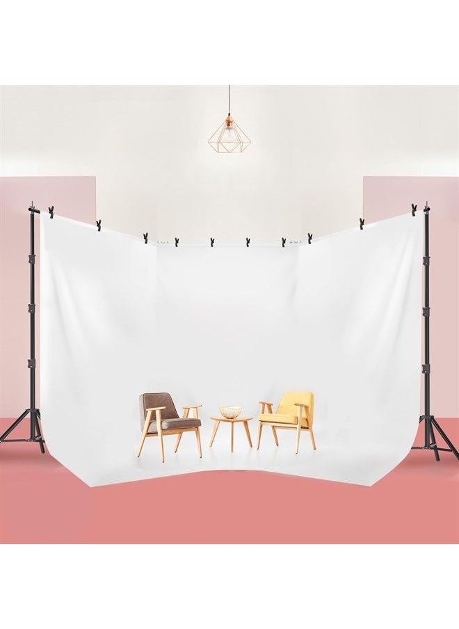 JS JULIUS STUDIO - Julius Studio 30' x 10' (W x H) Heavy Duty Backdrop Stands, 300° Degree Crossbar Rotatable, Angle Adjustable Triple Crossbar Extender Mount, Background Support System, Clamps & Sand Bags, JSAG795 - Image 1