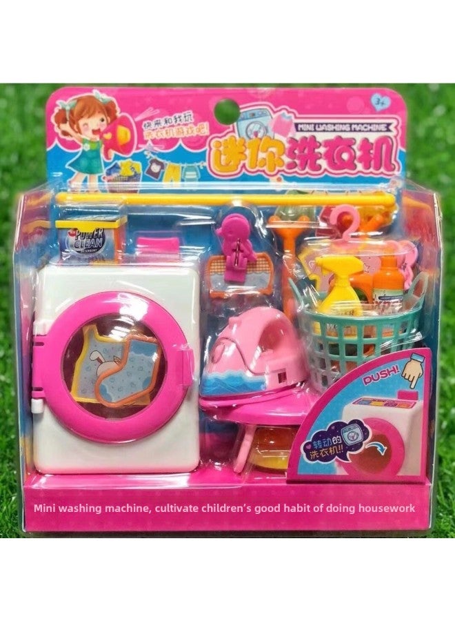 Meng Beixin Children's Playhouse Mini Kitchen Toy Simulation Life Home Appliances Supermarket Suit Cash Register Convenience Store-Specifications:1368-57 Fun Barbecue Oven - Image 4