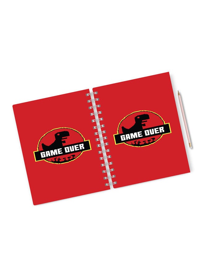 LOUD UNIVERSE - Funny Game Over A5 Spiral Notebook Jurassic World Era - Image 1