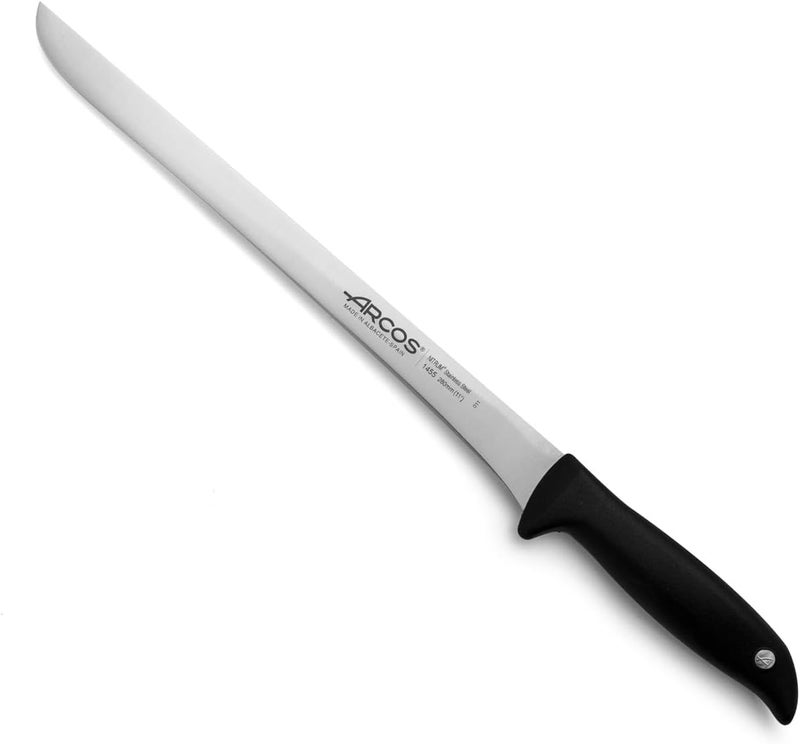 Arcos Menorca Flexible Slicing Knife 280mm Stainless Steel Carving Knife with Ergonomic Handle - Image 1