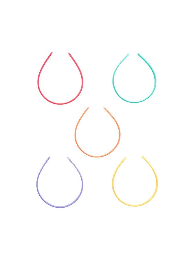Goody Kids Ouchless Classic Headband , Assorted Colors - For All Hair Types - Beautiful Design for Instant Style - Pain-Free Hair Accessories for Boys, and Girls, 5 Count (Pack of 1) - Image 5
