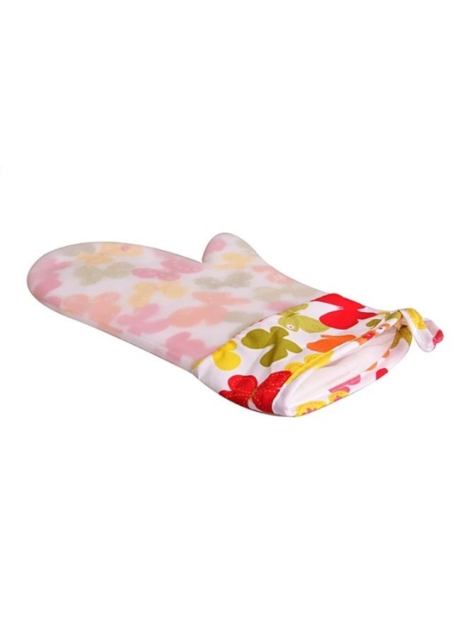 Heat Resistant Silicone Oven Mitt with Butterfly Pattern - Assorted Colors - Image 4