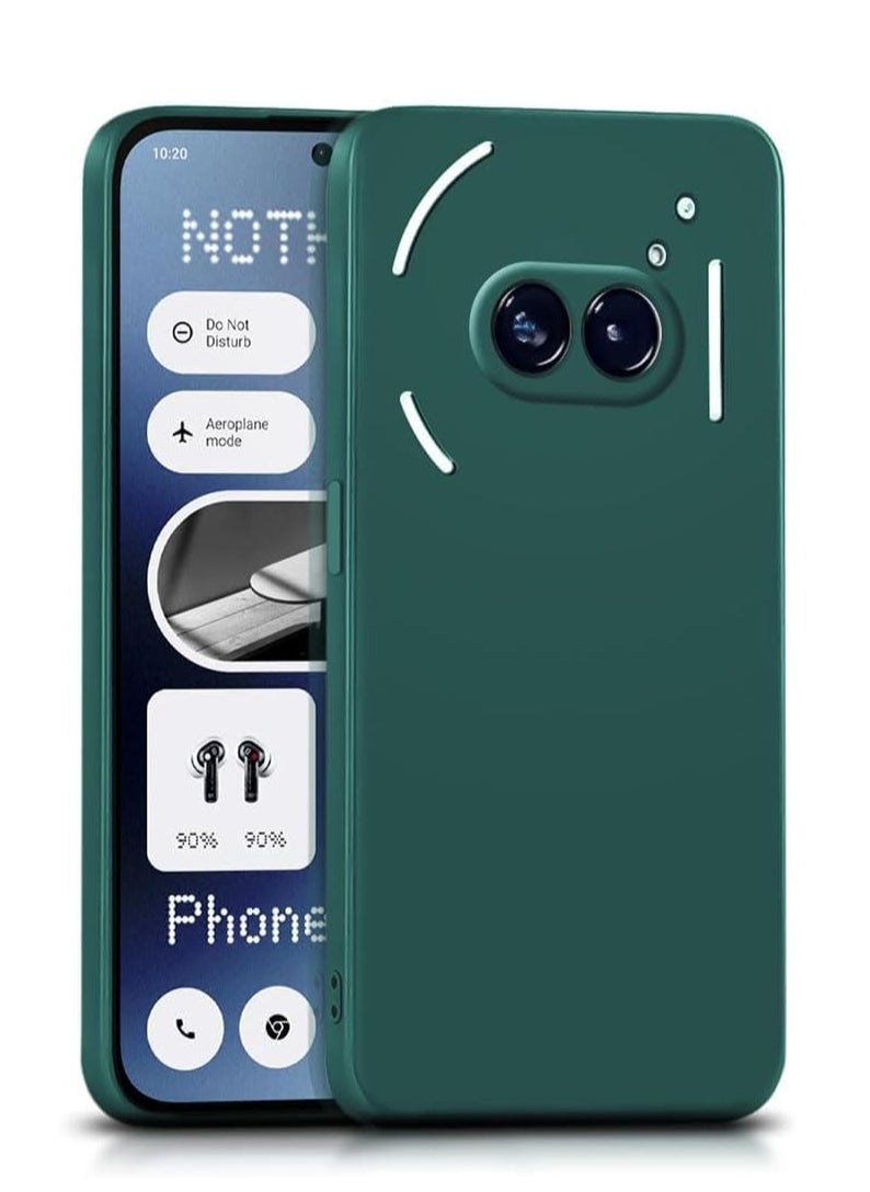 BORTONY Nothing Phone 2A 5G Case Cover Soft Silicone Inner Velvet Fabric Lining Matte Case Flexible Camera Lens Protection Case for Nothing Phone 2A 5G 6.7-inch  - Image 1