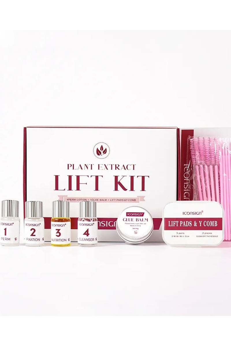 إيكونساين مجموعة رفع الرموش بمستخلصات نباتية من آيكون ساين - تجعيد طبيعي ورفع مثالي لرموش جذابة - Image 1