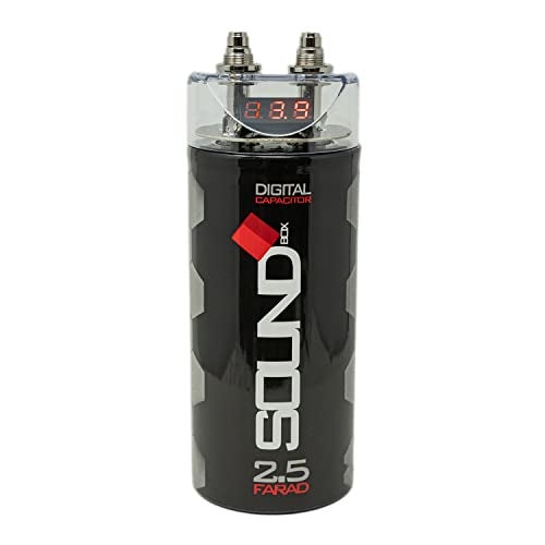 SoundBox SCAP2D 25 Farad Digital Capacitor for Car Audio 2500 Watts