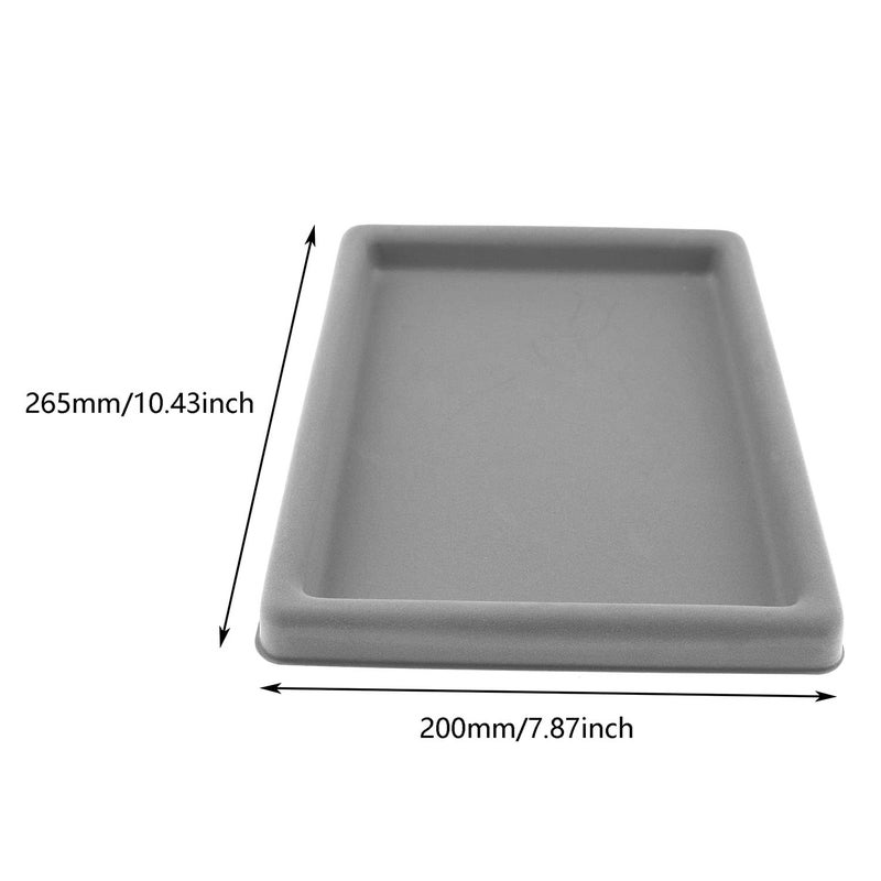 RLECS Bead Design Board Rectangle Plastic Rhinestones Beads Crystal Nail Art Sorting Trays 26.5 x 20 x 2cm Flocked Bead Board - Image 3