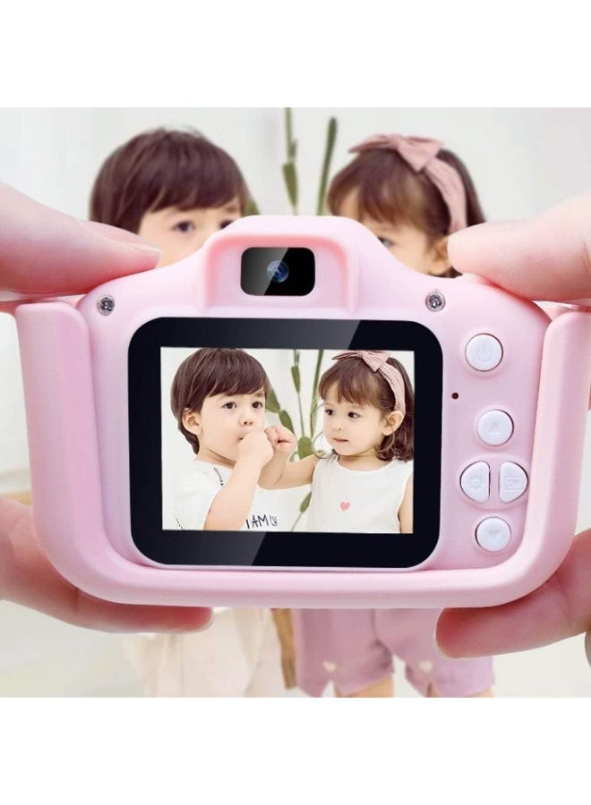 Kids Digital Camera Toy 2.4 Inch Screen 20MP 1080P HD Camcorder Mini Rechargeable Shockproof Video Camera For Girls Gift Pink - Image 3