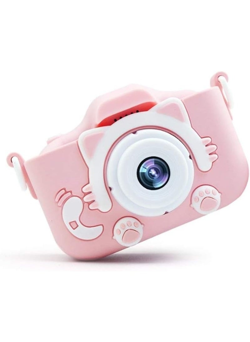 Kids Digital Camera Toy 2.4 Inch Screen 20MP 1080P HD Camcorder Mini Rechargeable Shockproof Video Camera For Girls Gift Pink - Image 1
