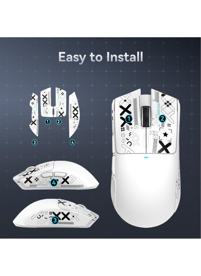 Attack Shark X11 Lightweight Wireless Gaming Mouse with RGB Charging Dock, Tri-Mode: 2.4G/USB-C Wired/BT, Up to 22K DPI, PAW3311 Optical Sensor, HUYU Switch, 5 Programmable Buttons for PC/Mac  - Image 5