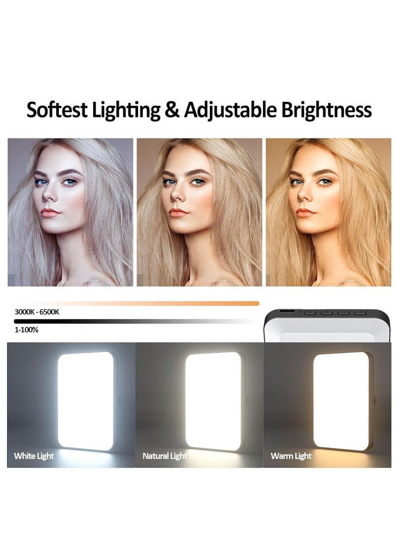 JAJEEK "New LED Selfie Light – 60 LED Rechargeable 2200mAh Cell Phone Fill Light, 7 Modes & 10-Level Brightness, Portable Clip-On Light for Photography & Video Calls" - Image 2