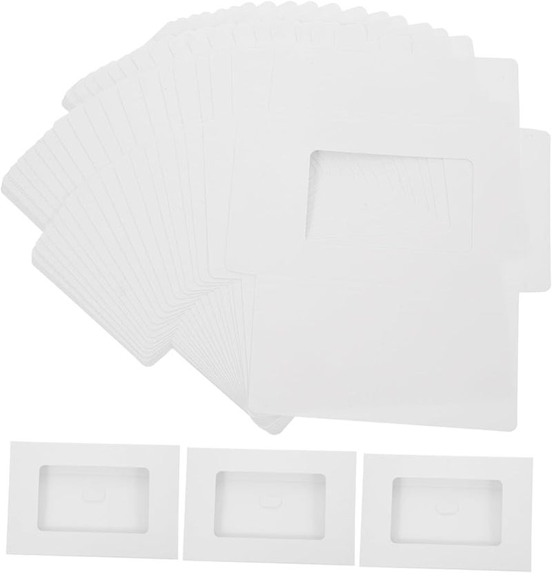 White Window Envelopes 30pcs DIY Photo Cardboard Frames For Personal Business Use - Image 1