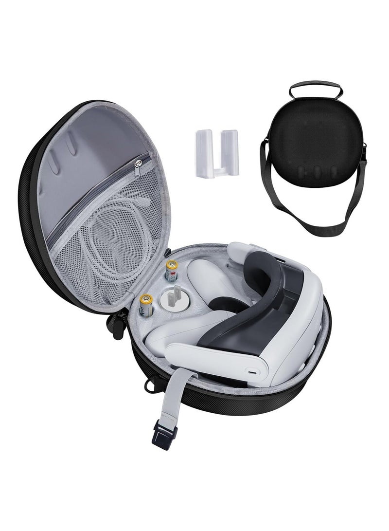 Anmi Hard Carrying Case Compatible with Meta Oculus Quest 3, VR Gaming Headset and Touch Controllers Accessories Carry Bag, Suitable for Travel and Home Storage Case (Black) - Image 1