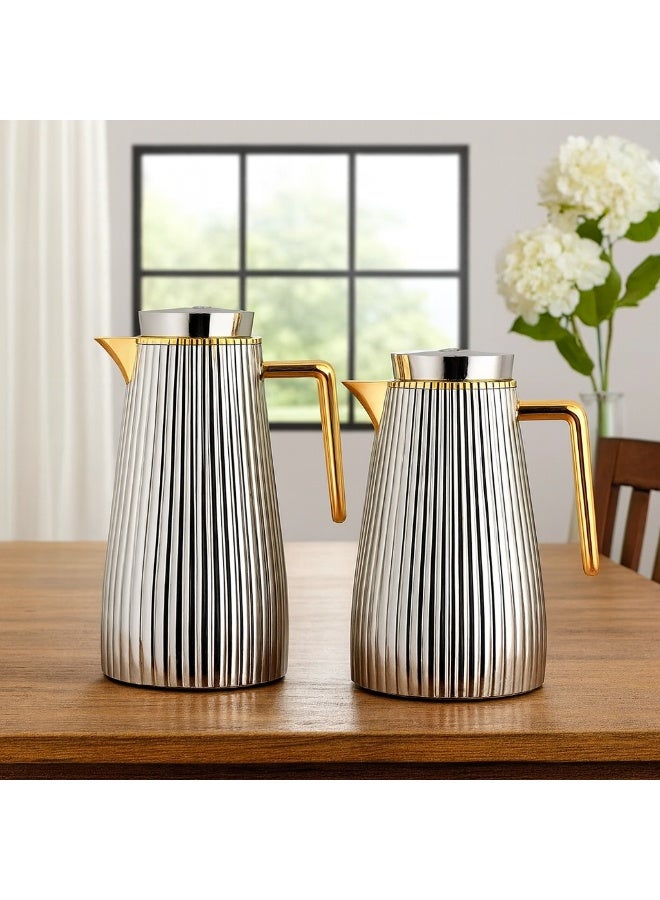 السيف  طقم ترامس لارا من شركة السيف للشاي والقهوة 2 قطعة 1 لتر +0.75 لتر - Image 1