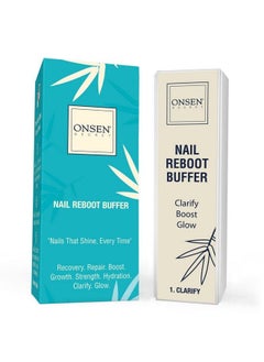 Onsen Secret Professional Nail Buffer 1Pk Ultimate Shine Nail Buffing Block With 3 Way Buffing Methods Smooth & Shine After Onsen Nail Filer Compact Purse Size Manicure Tools For Optimum Nail Care  - Image 1