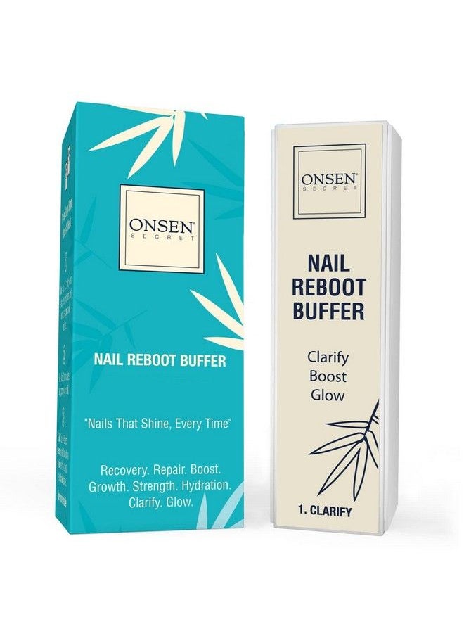 Onsen Secret - Professional Nail Buffer 1Pk Ultimate Shine Nail Buffing Block With 3 Way Buffing Methods Smooth & Shine After Onsen Nail Filer Compact Purse Size Manicure Tools For Optimum Nail Care - Image 1