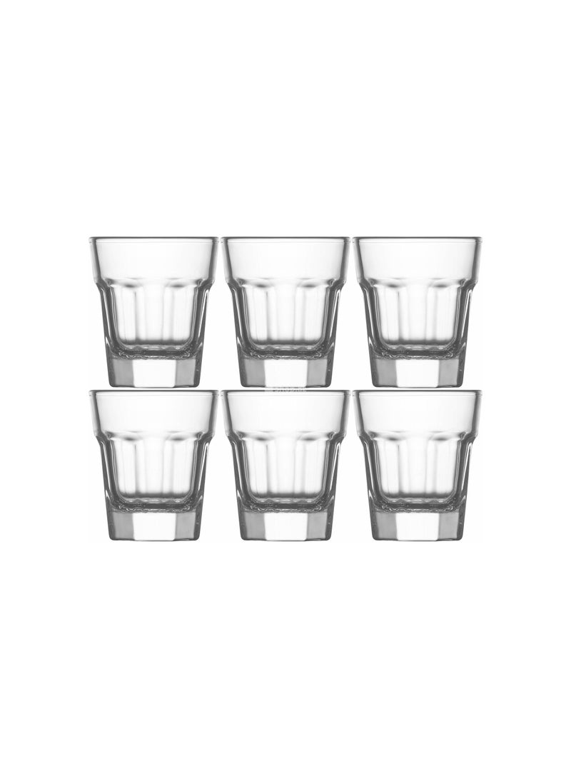 LAV 6 Pieces Aras Mini Shot Glass Set 45 Ml - Clear - Image 3