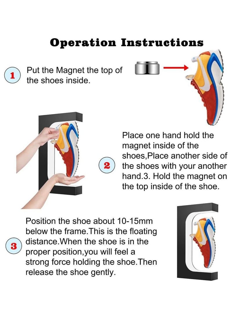 Generic - Shoe Display Stand Magnetic Levitation Sneakers Stand With Remote Control And 360° Swivel Suspension For Storefront - Image 1