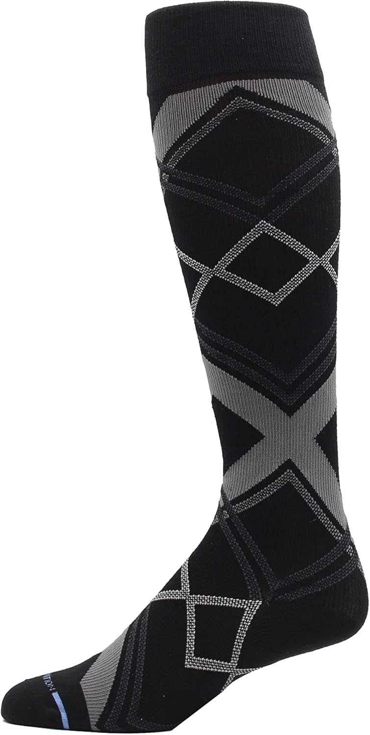 Dr Motion 4 Pairs Men's Athletic Traveler Graduated Compression Knee High Socks - Image 3