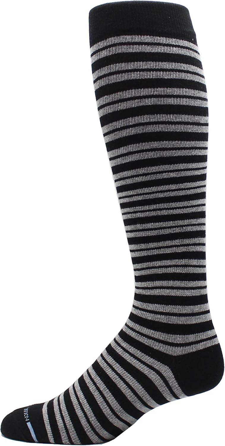 Dr Motion 4 Pairs Men's Athletic Traveler Graduated Compression Knee High Socks - Image 2