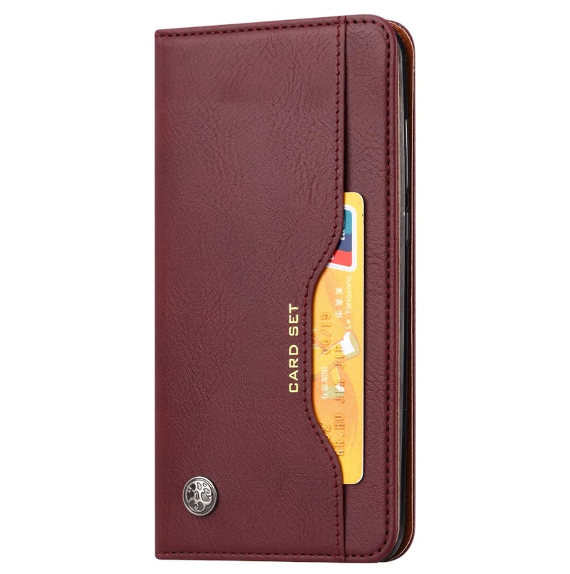 غطاء واقي | حامل بطاقات | مقاوم للصدمات لـ Samsung S26 Ultra / Samsung S26 | أحمر - Image 1