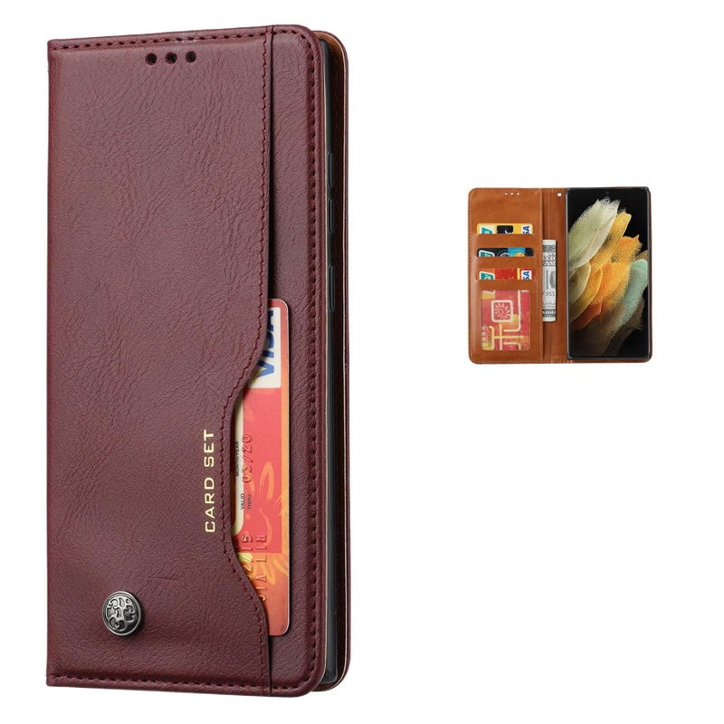 غطاء واقي | حامل بطاقات | مقاوم للصدمات لـ Samsung S26 Ultra / Samsung S26 | أحمر - Image 5