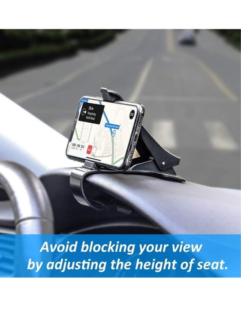 ELTRAZONE Car Phone Holder Dashboard Cellphone Mount Mobile Clip Stand HUD Non-Slip Cell Phone Holder Design for Smart phone - Image 3
