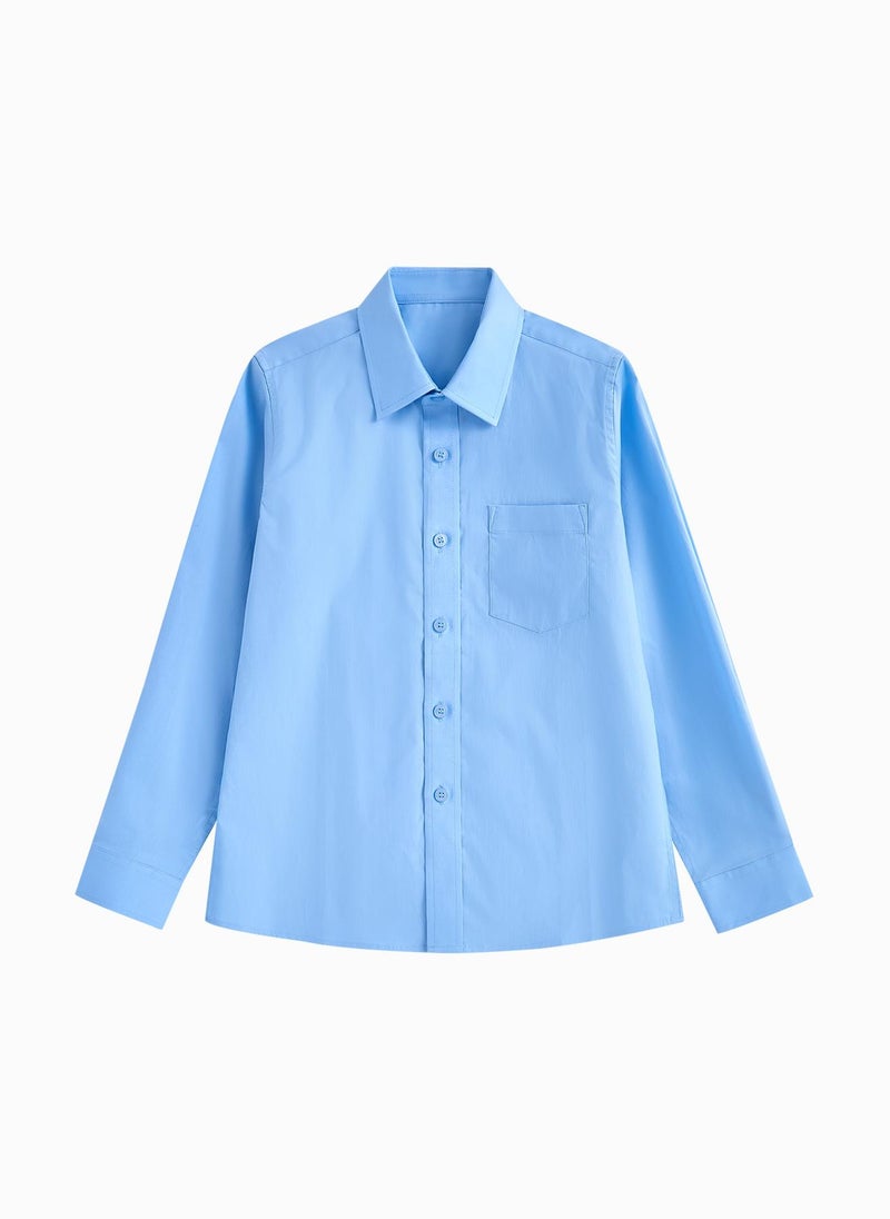 Balabala Kids Boy Woven Long Sleeve Shirt - Image 1