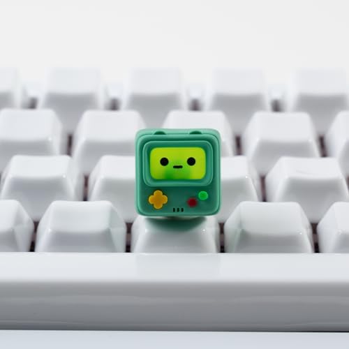 ULTRAEQUIP Artisan Keycaps, Cute Retro Game Consoler-Shpaed Keycaps, Shine Through Resin Handmade, Single 1U Replace Key for ESC Key Mechanical Keyboard (Green) - Image 2